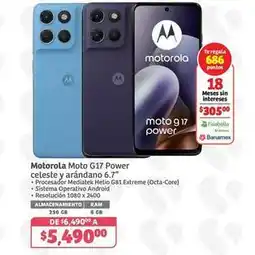Soriana Híper Motorola - moto g17 power oferta