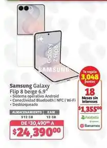 Soriana Híper Samsung - galaxy flip 8 oferta