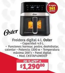 Soriana Híper Oster - freidora digital 4 l oferta