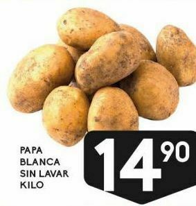 Alsuper Papa blanca sin lavar kg oferta