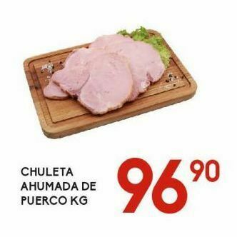 Alsuper Chuleta ahumada de puerco kg oferta