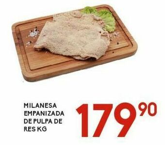 Alsuper Milanesa empanizada de pulpa de res kg oferta