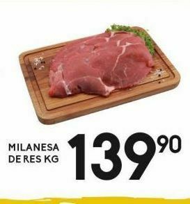 Alsuper Milanesa de res kg oferta
