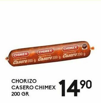 Alsuper Chorizo casero chimex 200g oferta