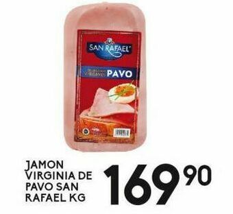 Alsuper Jamón virginia pavo san rafael kg oferta