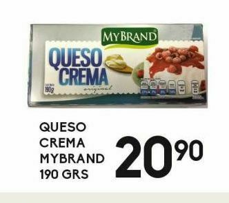 Alsuper Queso crema mybrand 190g oferta