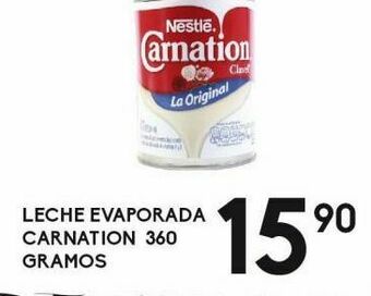 Alsuper Leche evaporada carnation 360g oferta