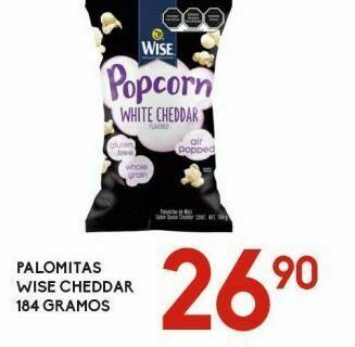 Palomitas wise cheddar 184g