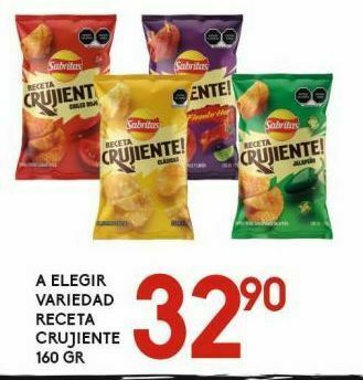Alsuper Receta crujiente sabritas 160g oferta