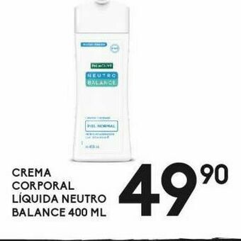 Crema corporal liquida neutro balance 400ml