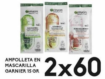 Alsuper Mascarilla garnier 15g x 2 oferta