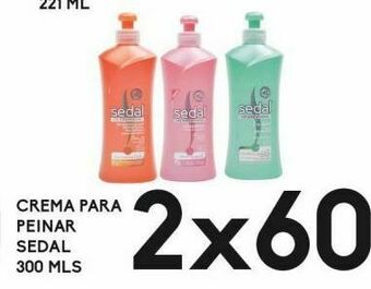 Crema para peinar sedal 300ml x 2