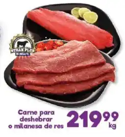 S-Mart Steak Plus carne para deshebrar o milanesa de res oferta