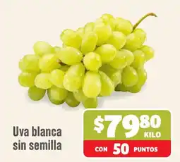 Mega Soriana Uva blanca sin semilla oferta
