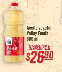 Mega Soriana Valley Foods Aceite vegetal oferta