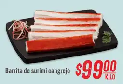 Mega Soriana Barrita de surimi cangrejo oferta
