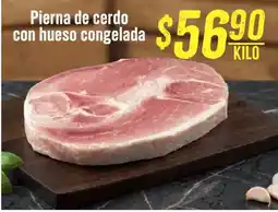 Mega Soriana Pierna de cerdo con hueso congelada oferta