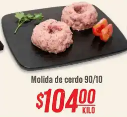 Mega Soriana Molida de cerdo 90/10 oferta