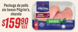 Mega Soriana Pilgrim's pechuga de pollo sin hueso oferta