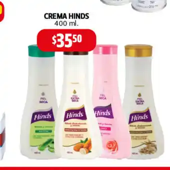 Farmacias Guadalajara Crema Hinds 400 ml oferta