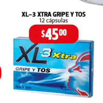 XL-3 Xtra Gripe Y Tos 12 Capsulas