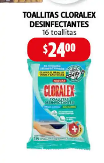 Farmacias Guadalajara Toallitas Cloralex Desinfectantes 16 Toallitas oferta