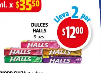 Dulces Halls 9 pzs