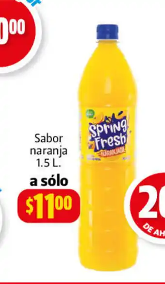 Farmacias Guadalajara Bebidas Spring Fresh Sabor Naranja 1.5L oferta