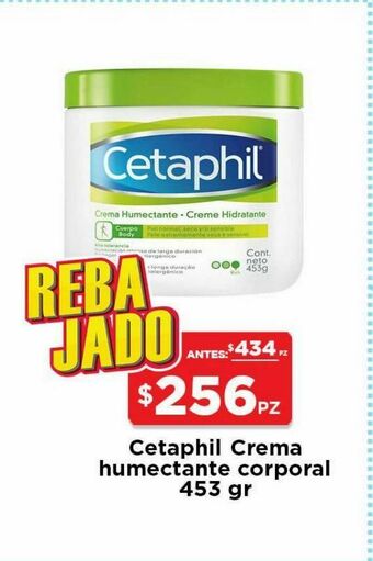 HEB Cetaphil crema humectante piel normal seco y/o sensible 453 gr oferta