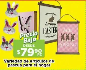 Variedad de articulos de pascua para el hogar