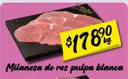 Soriana Mercado Milanesa de res pulpa blanca oferta