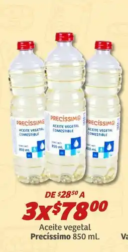 Soriana Mercado Precíssimo aceite vegetal comestible oferta