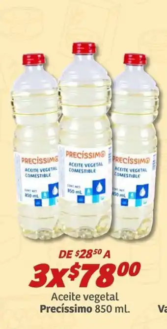 Precíssimo aceite vegetal comestible