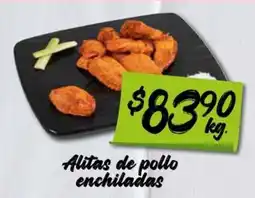 Soriana Express Alitas de pollo enchiladas oferta