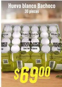 Soriana Híper Bachoco - huevo blanco oferta
