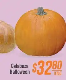 Soriana Híper Calabaza halloween oferta