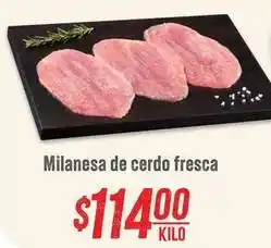Soriana Híper Fresca - milanesa de cerdo fresca oferta