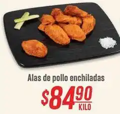 Soriana Híper Alas de pollo enchiladas oferta