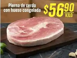 Soriana Híper Pierna de cerdo con hueso congelada oferta