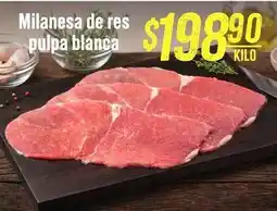 Soriana Híper Milanese de res pulpa blanca oferta