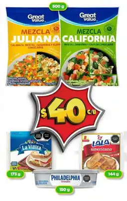 Bodega Aurrerá Great Value Mezcla Juliana Mezcla California oferta