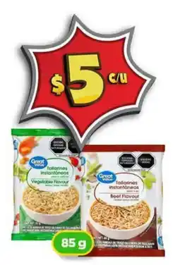Bodega Aurrerá Great Value Tallarines instantáneos oferta