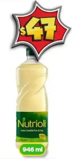 Bodega Aurrerá Nutrioli Aceite Comestible Puro de Soya oferta
