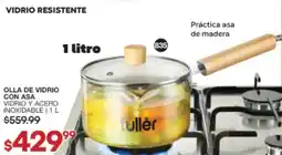 Fuller fuller olla de vidrio con asa oferta