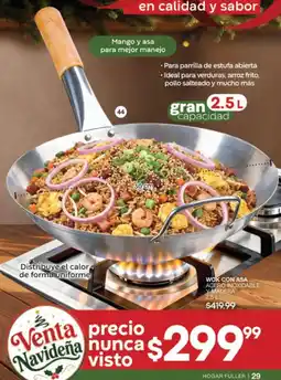 Fuller Hogar Fuller Wok con asa oferta