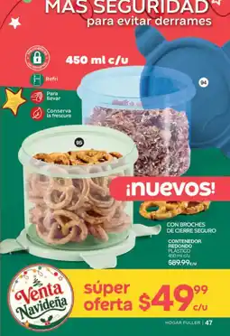 Fuller Hogar fuller contenedor redondo plastico oferta