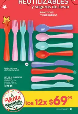 Fuller Hogar Fuller Set de 12 cubiertos plástico oferta