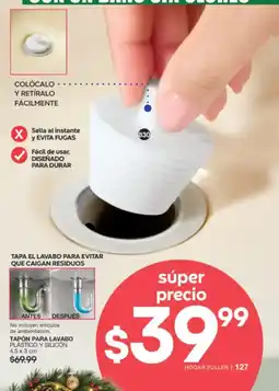 Fuller hogar fuller tapón para lavabo oferta