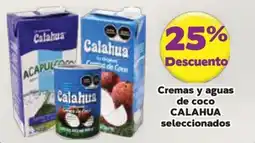 Super Aki Calahua cremas y aguas de coco oferta