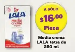 Super Aki LALA media crema oferta